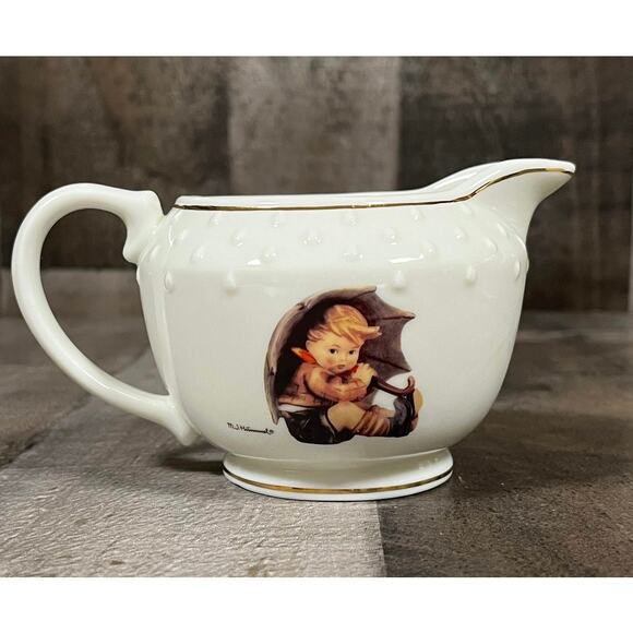 M. J. Hummel Porcelain Stormy Weather Tea Set by The Danbury Mint - Picture 12 of 15